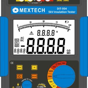MEXTECH DIT954 4 Digits, 2000 counts, Range:100V, 250V, 500V, 1000V, 2500V, 5000V