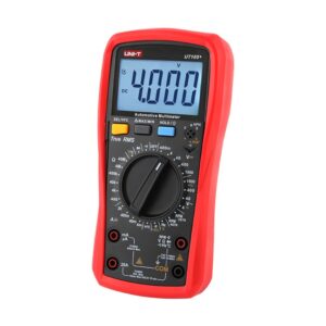 UNI-T UT105+ AC/DC voltage test: 1000V;  AC/DC current test: 10A;  Resistance test: 40MΩ; Frequency: 10MHz;  Temperature: -40℃~1000℃; VFC;  RPM ; Dwell
