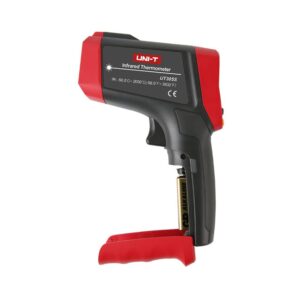 UNI-T  UT305S Temperature:  -50℃ ~ 2000℃;  D: S:  50: 1;  Emissivity:  0.10~1.00 Adjustable;   Data storage: 99;  LCD:  EBTN
